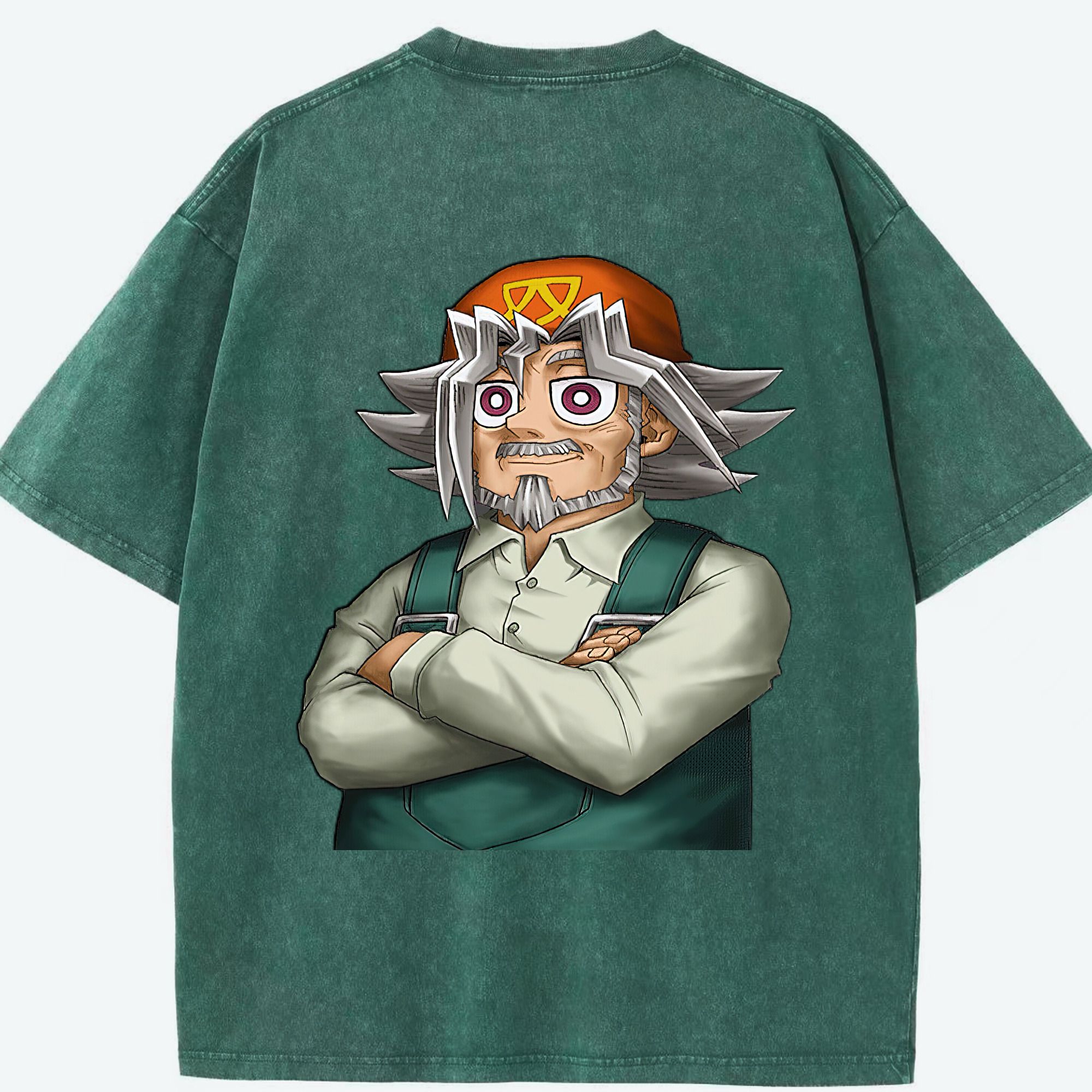 （画像用） 遊☆戯☆王 Yu-Gi-Oh! 綿100% ヴィンテージ風 半袖Tシャツ（背面プリント）